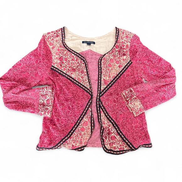 American Eagle Outfitters Floral Quilted Cardigan S/P - Picture 1 of 6